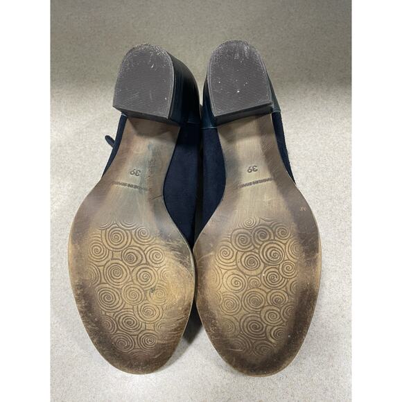 Women's Eric Michael Blue Suede, Leather Ankle Boots -EU Sz 39, US 8.5/9-Hipster - Picture 6 of 9